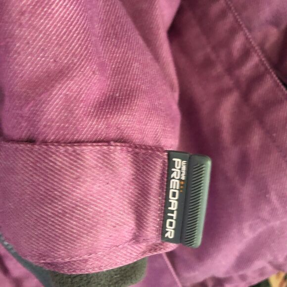 Predator Wear Jacket XS Purple Gray Removable Hood Insulated Ski Coat Parka - Picture 8 of 14